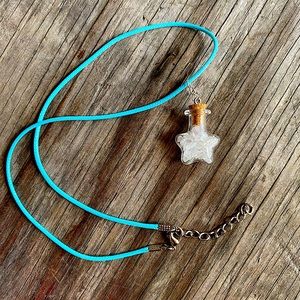 “Make a Wish” Star Bottle Charm Necklace